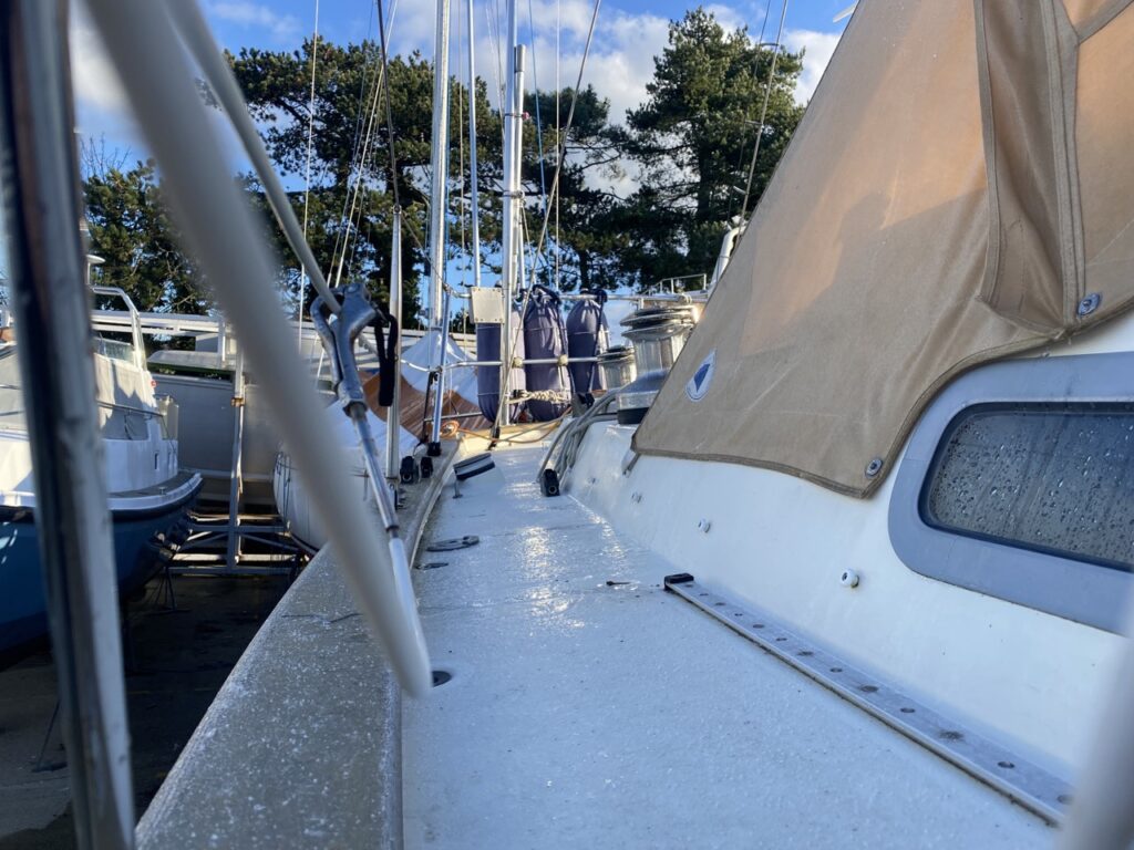 Ice on deck